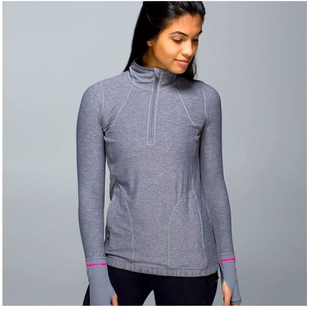 Lululemon pace pusher half zip pullover jacket size 4